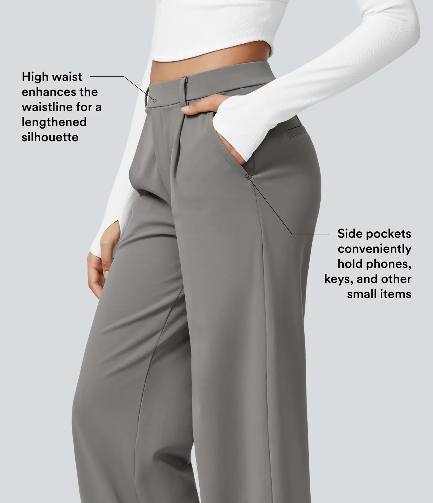 Polished Comfort High Waisted Pants