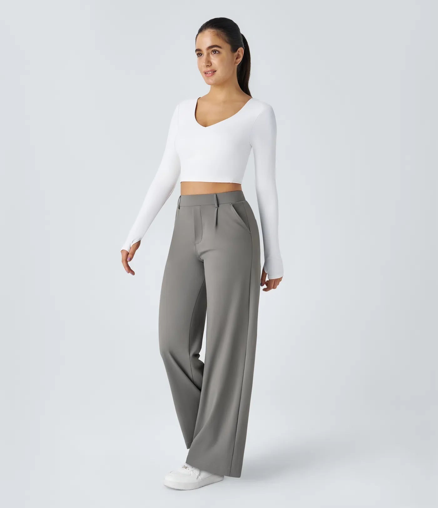 Polished Comfort High Waisted Pants
